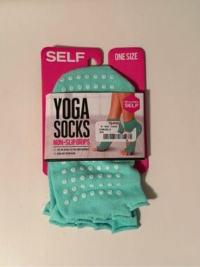 SELF Mint Green Non-Slip Yoga Socks - One Size